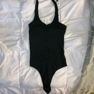 Hollister black halter body suit